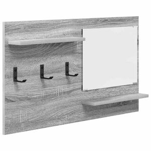 vidaXL Porte-manteau mural Montage mural Gris Sonoma 90 x 10 x 50 cm