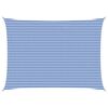 vidaXL Voile d'ombre 5 x 7 m HDPE Rectangulaire Bleu et Blanc