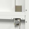 vidaXL Armoire de rangement 2 pcs Blanc 90 x 40 x 180 cm Acier