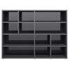 vidaXL Armoire lat&eacute;rale Gris brillant 97x32x72 cm Bois d&rsquo;ing&eacute;nierie
