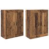 vidaXL Meuble mural Montage mural 2 pcs Bois ancien 69,5 x 34 x 90 cm