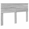 vidaXL Cadre de lit Gris Sonoma 140 x 190 cm Bois d'ing&eacute;nierie