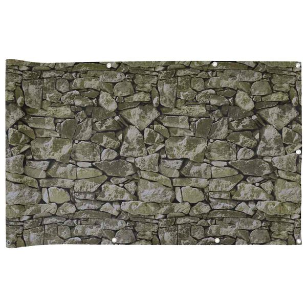 vidaXL &Eacute;cran d'intimit&eacute; de balcon aspect pierre 700x120 cm PVC