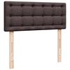 vidaXL Sommier &agrave; lattes de lit avec matelas Marron fonc&eacute; 120x200 cm