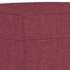 vidaXL Ensemble de canapés 3 pcs rouge bordeaux tissu
