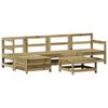vidaXL Salon de jardin 6 pcs bois de pin impr&eacute;gn&eacute;