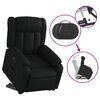 vidaXL Fauteuil inclinable &eacute;lectrique noir similicuir