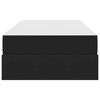 vidaXL Lit avec rangement et matelas Noir 90 x 200 cm Velours