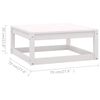 vidaXL Salon de jardin 8 pcs avec coussins Bois de pin massif