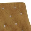 vidaXL Chaises pivotantes &agrave; manger lot de 2 Marron Velours