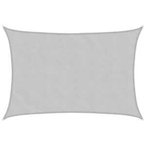 vidaXL Voile d'ombrage gris clair 4x3 m 100% polyester oxford