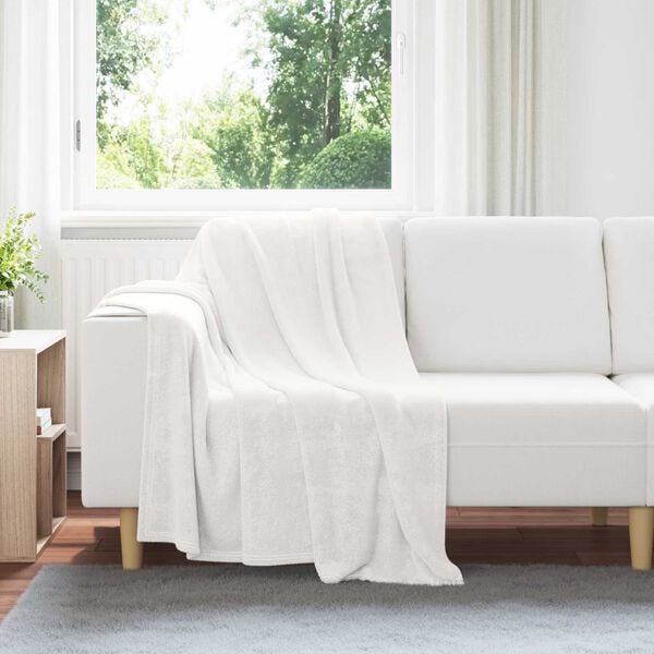 vidaXL Couvertures &agrave; jeter 6 pcs Blanc 130 x 150 cm Toison