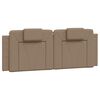 vidaXL Cadre de lit Viana avec LED sans matelas cappuccino 120x200 cm