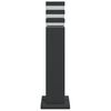 vidaXL Lampadaires d'ext&eacute;rieur 3 pcs noir 50 cm aluminium