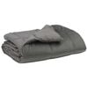 vidaXL Duvet complet toute l'ann&eacute;e Gris clair 155 x 220 cm Microfibre