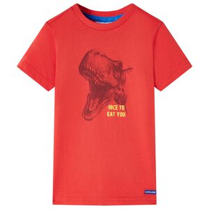 vidaXL T-shirt enfants rouge 104
