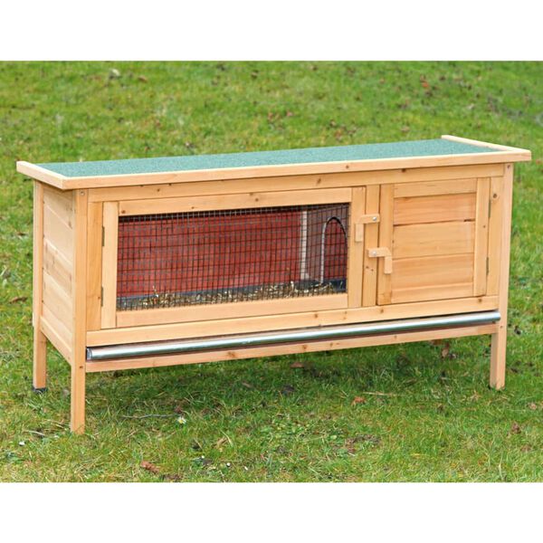 Kerbl Maison pour rongeurs Alfred 116x45x62 cm bois verniss&eacute;