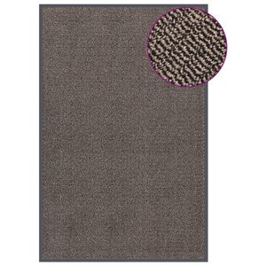 vidaXL Paillasson touffet&eacute; 120x180 cm Marron fonc&eacute;