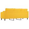 vidaXL Canap&eacute; &agrave; 3 places Jaune clair 210 cm Tissu
