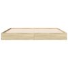 vidaXL Cadre de lit sans matelas ch&ecirc;ne sonoma 160x200 cm