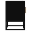vidaXL Meuble TV noir 105x30x45 cm bois d'ing&eacute;nierie et fer