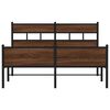 vidaXL Cadre de lit sans matelas ch&ecirc;ne marron 140x200 cm