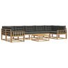 vidaXL Ensemble de canap&eacute;s d'ext&eacute;rieur 6 pc Blanc et anthracite