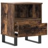 vidaXL Table de chevet ch&ecirc;ne fum&eacute; 40x35x50 cm bois d&rsquo;ing&eacute;nierie