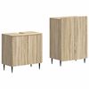 vidaXL Ensemble de 2 meubles de salle de bain ZWOLLE Ch&ecirc;ne Sonoma