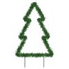 vidaXL D&eacute;coration lumineuse arbre de No&euml;l avec piquets 80 LED 60 cm