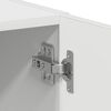 vidaXL Meuble de machine &agrave; laver blanc bois d'ing&eacute;nierie