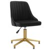 vidaXL Chaises pivotantes &agrave; manger lot de 6 noir velours