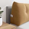 vidaXL Coussin de Dos Marron 160 x 24 x 50 cm Velours