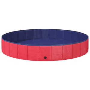 vidaXL Piscine pour Chien &Oslash;200 x 30 cm PVC &eacute;pais Rouge
