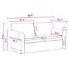 vidaXL Canap&eacute; 2 pcs Gris fonc&eacute;