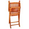 vidaXL Ensemble &agrave; manger d'ext&eacute;rieur pliable 5 pcs Bois d'eucalyptus