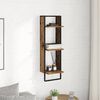 vidaXL &Eacute;tag&egrave;re Murale Bois Ancien 30 x 25 x 100 cm Bois d'ing&eacute;nierie
