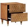 vidaXL Tables de chevet 2 pcs 40x33x46 cm Bois de manguier solide