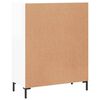 vidaXL Buffet Blanc brillant 69,5x34x90 cm Bois d'ing&eacute;nierie