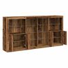 vidaXL Buffet LED 3 pcs Bois ancien 202 x 37 x 100 cm