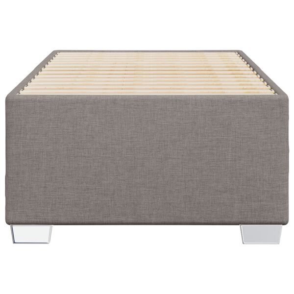 vidaXL Cadre de lit sans matelas taupe 80x200 cm tissu