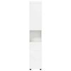 vidaXL Ensemble d'armoire de salle de bain TULUM Blanc brillant