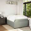 vidaXL Sommier &agrave; lattes de lit et matelas Gris clair 120x200cm Velours