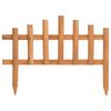 vidaXL Bordure de jardin 10 pcs Bois de sapin 4,4 m