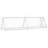 vidaXL Cage pour poules argent&eacute; 400x105x91 cm acier galvanis&eacute;
