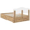 vidaXL Cadre de lit Ch&ecirc;ne artisanal 120 x 190 cm Bois d'ing&eacute;nierie