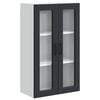 vidaXL Cabinet en verre mural PORTO Noir 60 x 31 x 100 cm