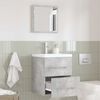 vidaXL Ensemble de mobilier de salle de bain Gris 41 x 38,5 x 48 cm