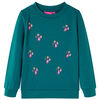 vidaXL Sweatshirt pour enfants vert fonc&eacute; 128