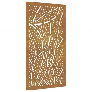 vidaXL D&eacute;coration murale jardin 105x55 cm acier corten design feuille